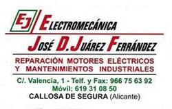Horario de apertura Electromecánica José D. Juárez, Callosa de Segura