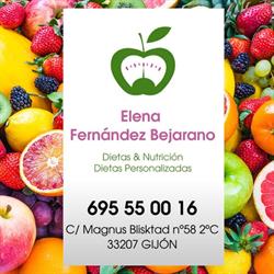 Horario de apertura Elena Fernández Bejarano Dietas y nutrición, Gijón