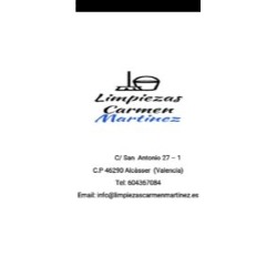 Horario de apertura Limpiezas Carmen Martinez, Alcasser