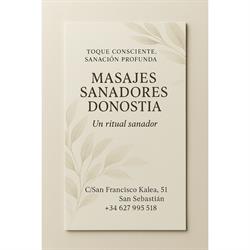 Horario de apertura Masajes Sanadores Donostia, 