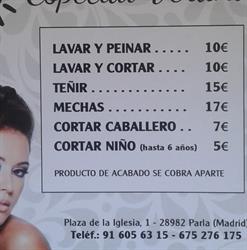 Horario de apertura Amarre Peluqueros, Parla