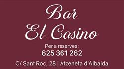 Horario de apertura Bar El Casino, Atzeneta d'Albaida