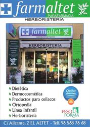 Horario de apertura Farmaltet, Herboristería y Parafarmacia, Alicante