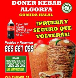 Horario de apertura New York Kebab, Algorfa