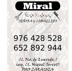 Horario de apertura Miral Estilistas Se?ora Caballero, Zaragoza