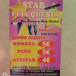 Star Peluqueria en Valencia (Camins Al Grau) - Horario de apertura