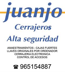 Horario de apertura Juanjo Cerrajeros Playa, Alicante