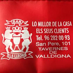 Horario de apertura Bar Els Lleons, Tavernes de la Valldigna