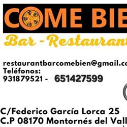 Horario de apertura Brasería Restaurante Come Bien, Montornès del Vallès