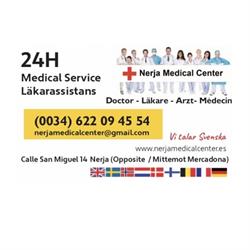 Horario de apertura Doctor / Läkare - Nerja Medical Center - Dr Ben / Dr Julie, 