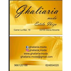 Horario de apertura Ghaliaria Moda, Dénia
