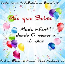 Horario de apertura Más que bebés, Peal de Becerro