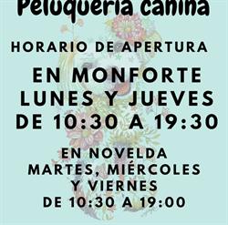 Horario de apertura Pel'Ana's Peluquería Canina (La pelu de Ana), De Monforte del Cid