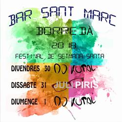 Horario de apertura Bar Sant Marc, Borredá