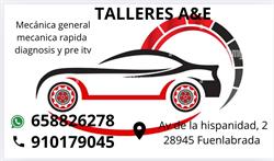 Horario de apertura Talleres A&E, Fuenlabrada