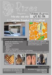 Horario de apertura Peluquería Rizos, Crevillent