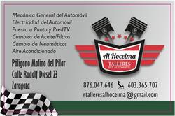 Horario de apertura TALLERES AL HOCEIMA, Zaragoza
