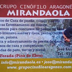 Horario de apertura Centro Canino de Mirandaola, Pina de Ebro