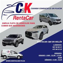 Horario de apertura C&K RENTACAR, Hellín
