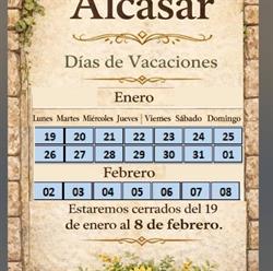 Horario de apertura Restaurante Pueblo Alcasar, 