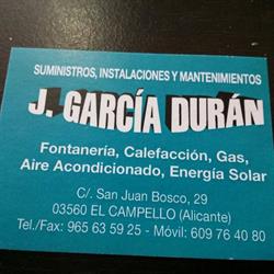Horario de apertura Garcia Duran fontaneria S.L.U, El Campello