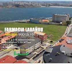 Horario de apertura Farmacia Labañou, A Coruña