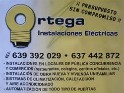 Horario de apertura Ortega Electricidad, Alicante