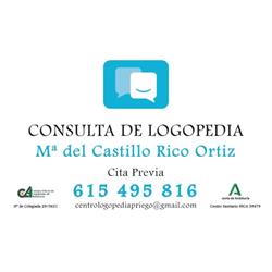 Horario de apertura Logopeda Priego - Mª del Castillo Rico Ortiz,