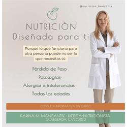 Horario de apertura Karina Manganese - Nutricionista Alicante - Nutrición Horizonte, 